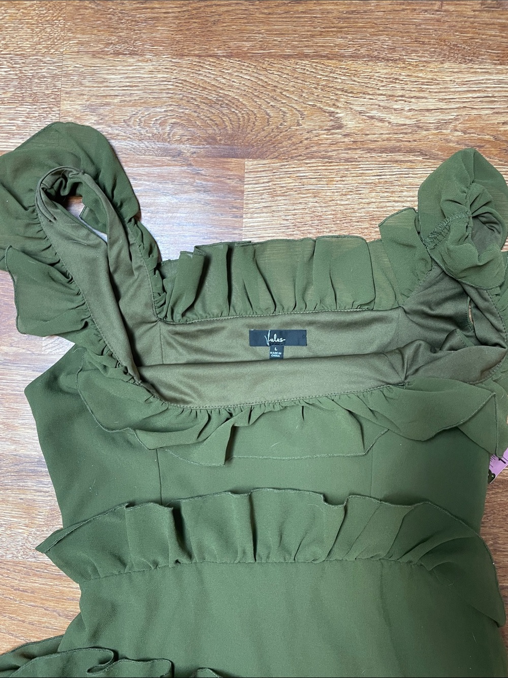 Lulu's Olive Green Ruffle Tiered Maxi Dress - Picture 12 of 12